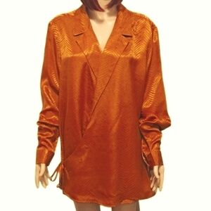 ASOS Wrap Top in Copper Size Large NWOT